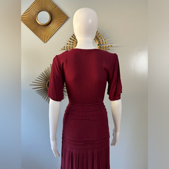 Lulu's Burgundy Maxi Dress - Picture 14 of 16